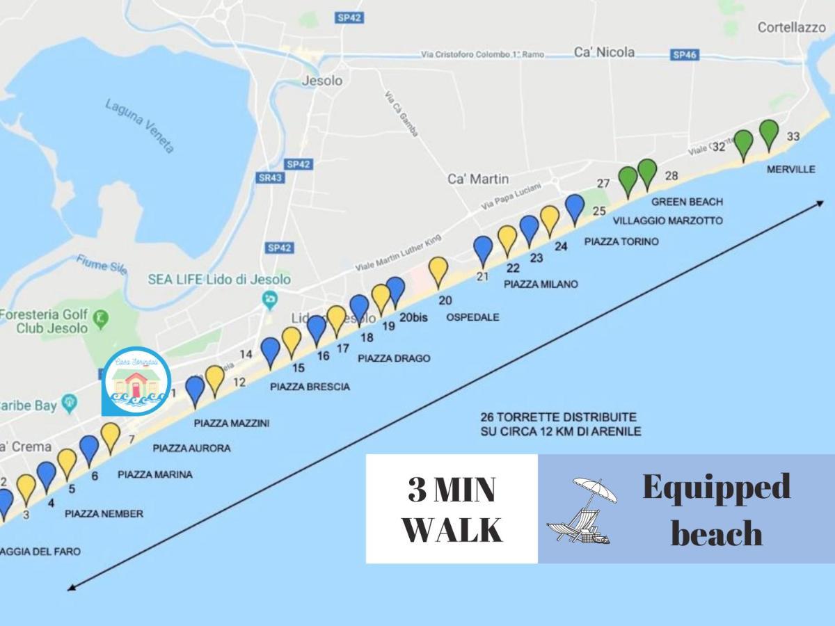 Casa Sbrindoli Lägenhet Lido di Jesolo Exteriör bild